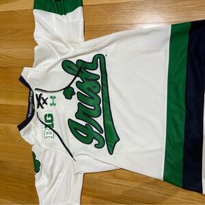 Under Armour Hockey Irish White and Green Jersey